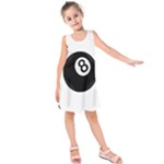 Emoji Eight Ball Kids  Sleeveless Dress