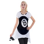 Emoji Eight Ball Short Sleeve Side Drop Tunic