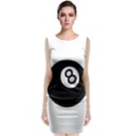 Emoji Eight Ball Sleeveless Velvet Midi Dress