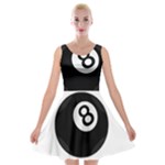 Emoji Eight Ball Velvet Skater Dress