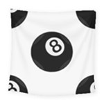 Emoji Eight Ball Square Tapestry (Large)