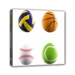 sports easter eggs Mini Canvas 6  x 6  (Stretched)