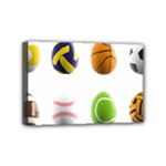 sports easter eggs Mini Canvas 6  x 4  (Stretched)