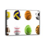 sports easter eggs Mini Canvas 7  x 5  (Stretched)