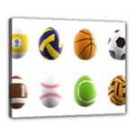 sports easter eggs Canvas 20  x 16  (Stretched)