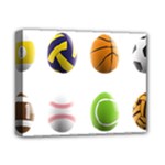 sports easter eggs Deluxe Canvas 14  x 11  (Stretched)