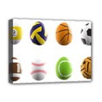 sports easter eggs Deluxe Canvas 16  x 12  (Stretched) 