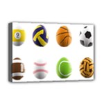 sports easter eggs Deluxe Canvas 18  x 12  (Stretched)