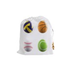 sports easter eggs Drawstring Pouch (Medium)