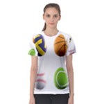 sports easter eggs Women s Sport Mesh Tee