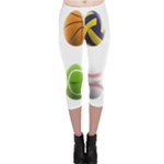 sports easter eggs Capri Leggings 