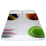 sports easter eggs Fitted Sheet (King Size)