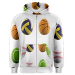 sports easter eggs Men s Zipper Hoodie