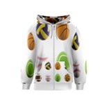 sports easter eggs Kids  Zipper Hoodie