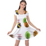 sports easter eggs Cap Sleeve Dress