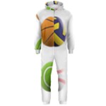 sports easter eggs Hooded Jumpsuit (Men)