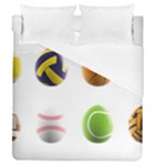 sports easter eggs Duvet Cover (Queen Size)