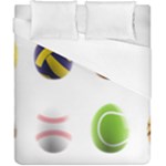 sports easter eggs Duvet Cover (California King Size)