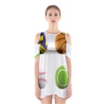 sports easter eggs Shoulder Cutout One Piece