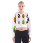 sports easter eggs Cropped Sweatshirt