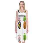 sports easter eggs Midi Sleeveless Dress