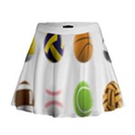 sports easter eggs Mini Flare Skirt