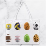 sports easter eggs Medium Zipper Tote Bag