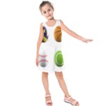 sports easter eggs Kids  Sleeveless Dress