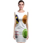 sports easter eggs Sleeveless Velvet Midi Dress