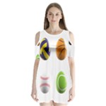 sports easter eggs Shoulder Cutout Velvet  One Piece