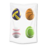 sports easter eggs Small Tapestry