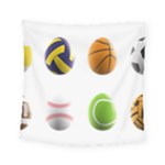 sports easter eggs Square Tapestry (Small)