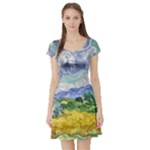 Van gogh Short Sleeve Skater Dress