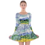 Van gogh Long Sleeve Skater Dress