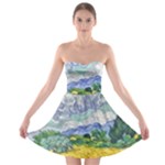 Van gogh Strapless Bra Top Dress