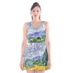 Van gogh Scoop Neck Skater Dress