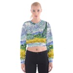 Van gogh Cropped Sweatshirt