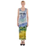 Van gogh Fitted Maxi Dress