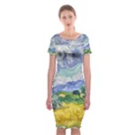 Van gogh Classic Short Sleeve Midi Dress