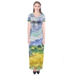 Van gogh Short Sleeve Maxi Dress