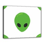 Emoji Aliens Canvas 20  x 16  (Stretched)