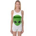 Emoji Aliens One Piece Boyleg Swimsuit