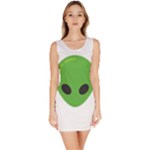 Emoji Aliens Bodycon Dress