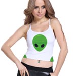 Emoji Aliens Spaghetti Strap Bra Top