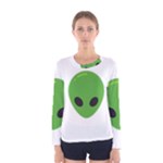 Emoji Aliens Women s Long Sleeve Tee