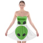 Emoji Aliens Strapless Bra Top Dress