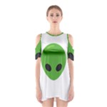 Emoji Aliens Shoulder Cutout One Piece