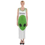 Emoji Aliens Fitted Maxi Dress