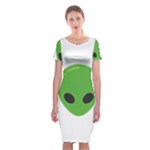 Emoji Aliens Classic Short Sleeve Midi Dress