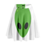 Emoji Aliens High Waist Skirt